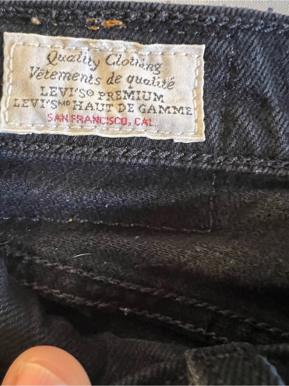 Levi’s Ribcage Straight button fly black jeans size 26 excellent condition - Picture 13 of 15